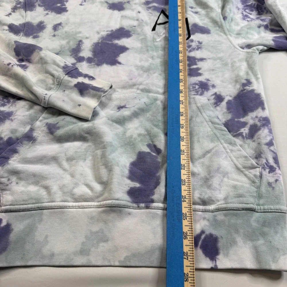 Jordan Hoodie Mens Small Purple Green Tie Dye AJ Air Graphic Pullover Sweatshirt